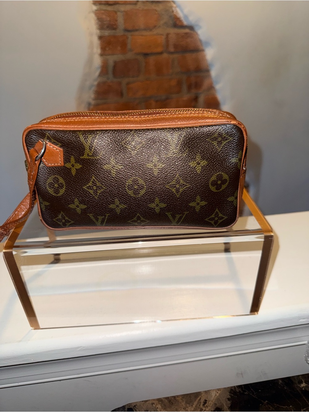 🔥 ULTRA RARE Vintage Louis Vuitton Marly Dragonne Wristlet - NO Peeling